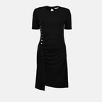 Vestidos Vestido Negro Drapeado Rabanne Negro Femme