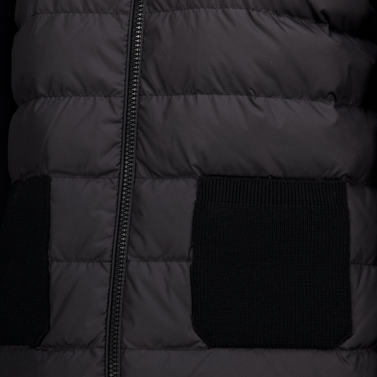 Vestes Cardigan bi-matière noir Moncler Noir Femme