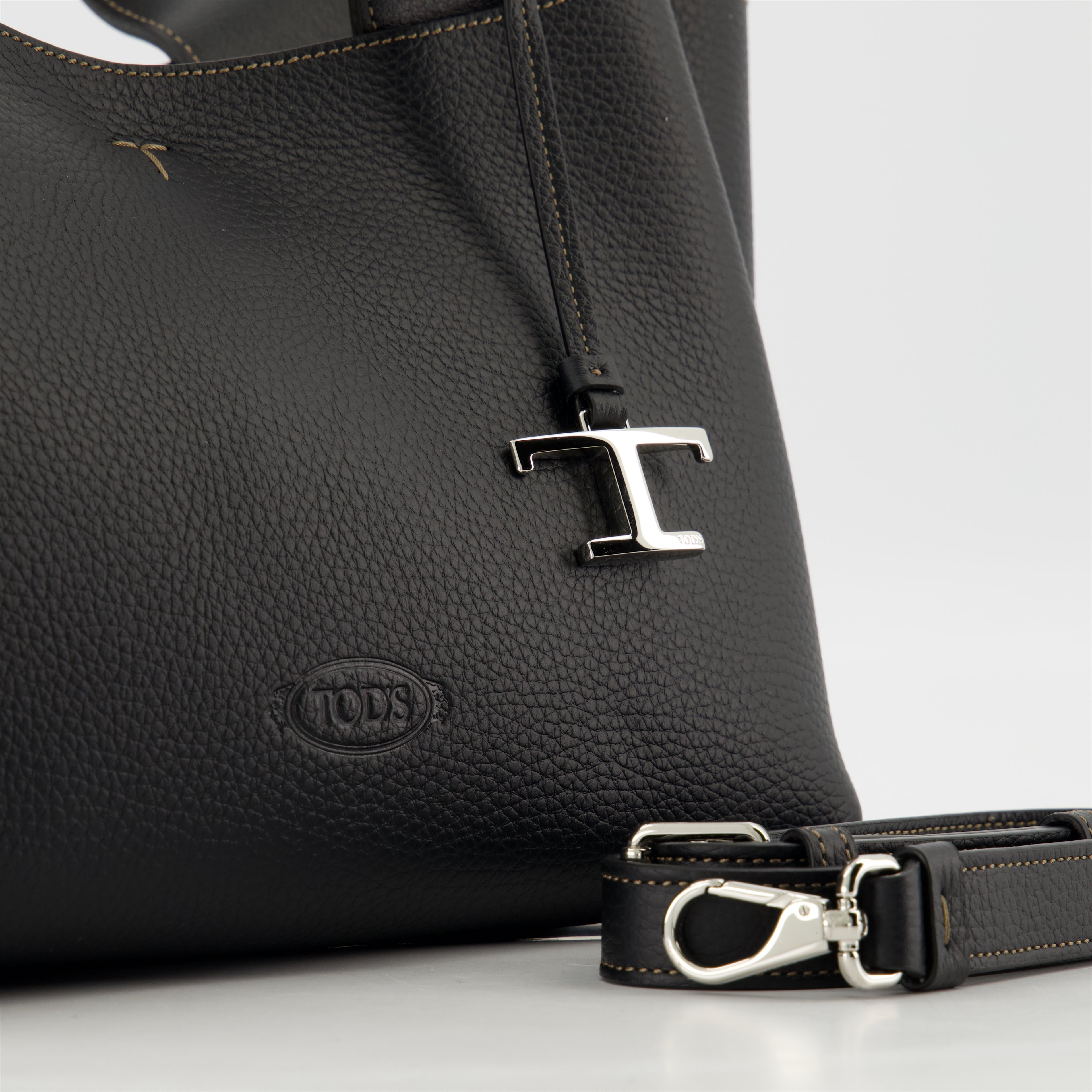 토트백 스몰 레더 토트 Tod's 검은색 Femme