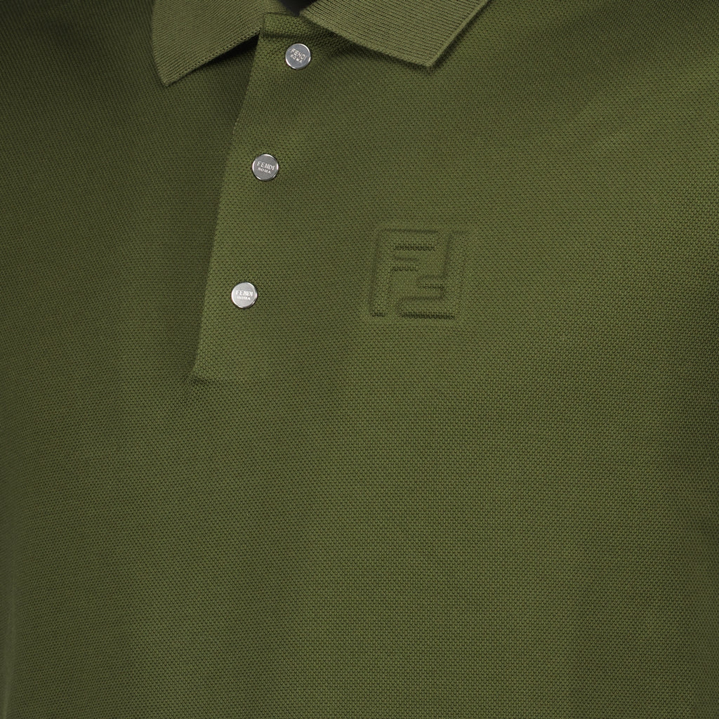 ポロシャツ コットン ポロシャツ Fendi 緑 Homme