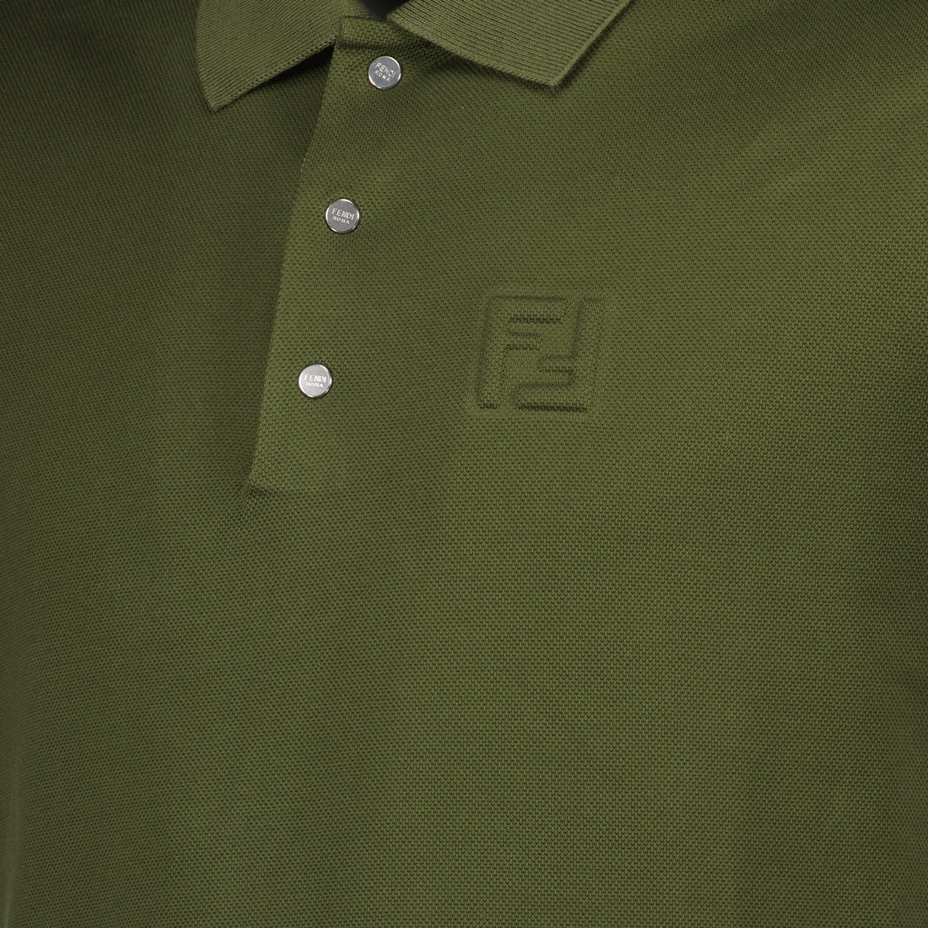 Polos Polo de Algodón Fendi Verde Homme