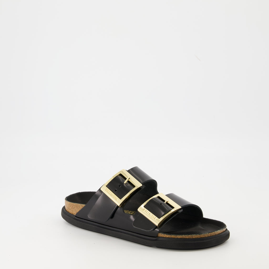 Imagem das Sandálias Drolplet Buckle da Birkenstock para Mulheres - Temporada Primavera-Verão 2025 - Vista três quartos frontal direita