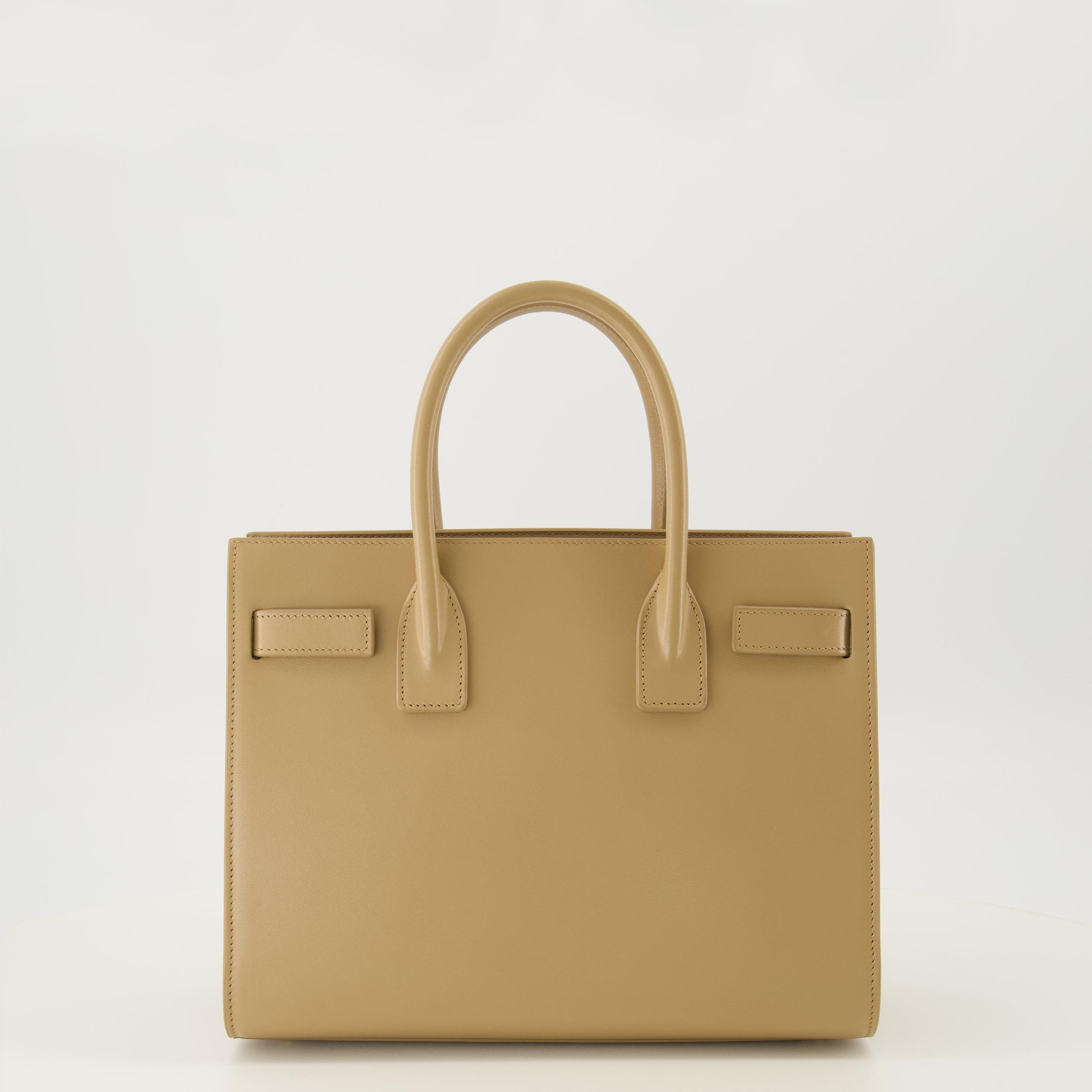 Sacs à main et épaule Sac de jour baby en cuir lisse beige Saint Laurent Beige Femme