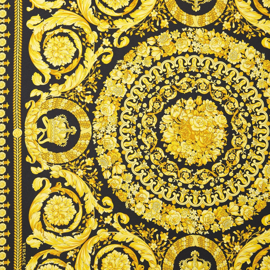 Écharpes, foulards et gants Foulard en soie Versace Jaune Femme