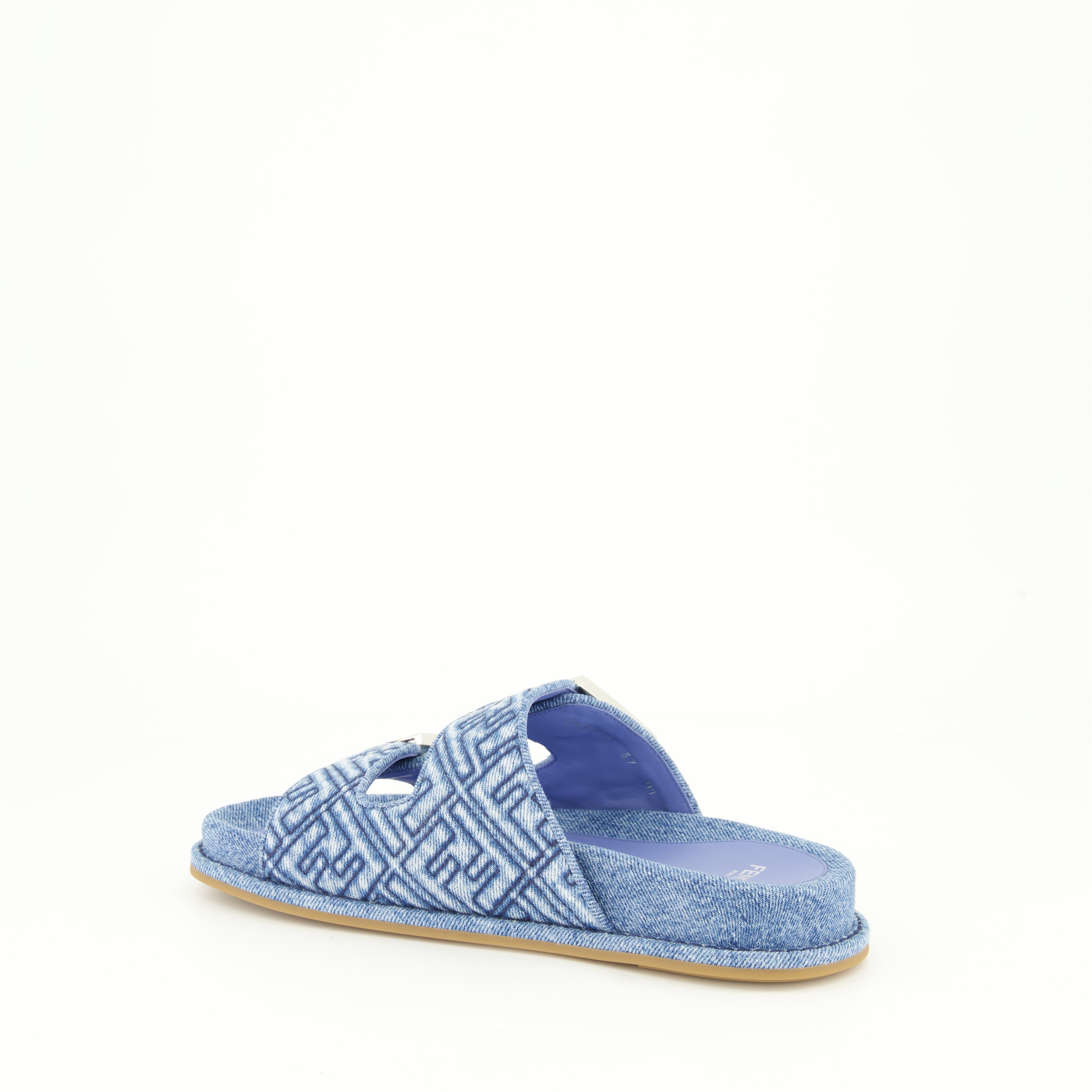 Sapatos abertos Sandales Fendi Feel Fendi Azul Femme