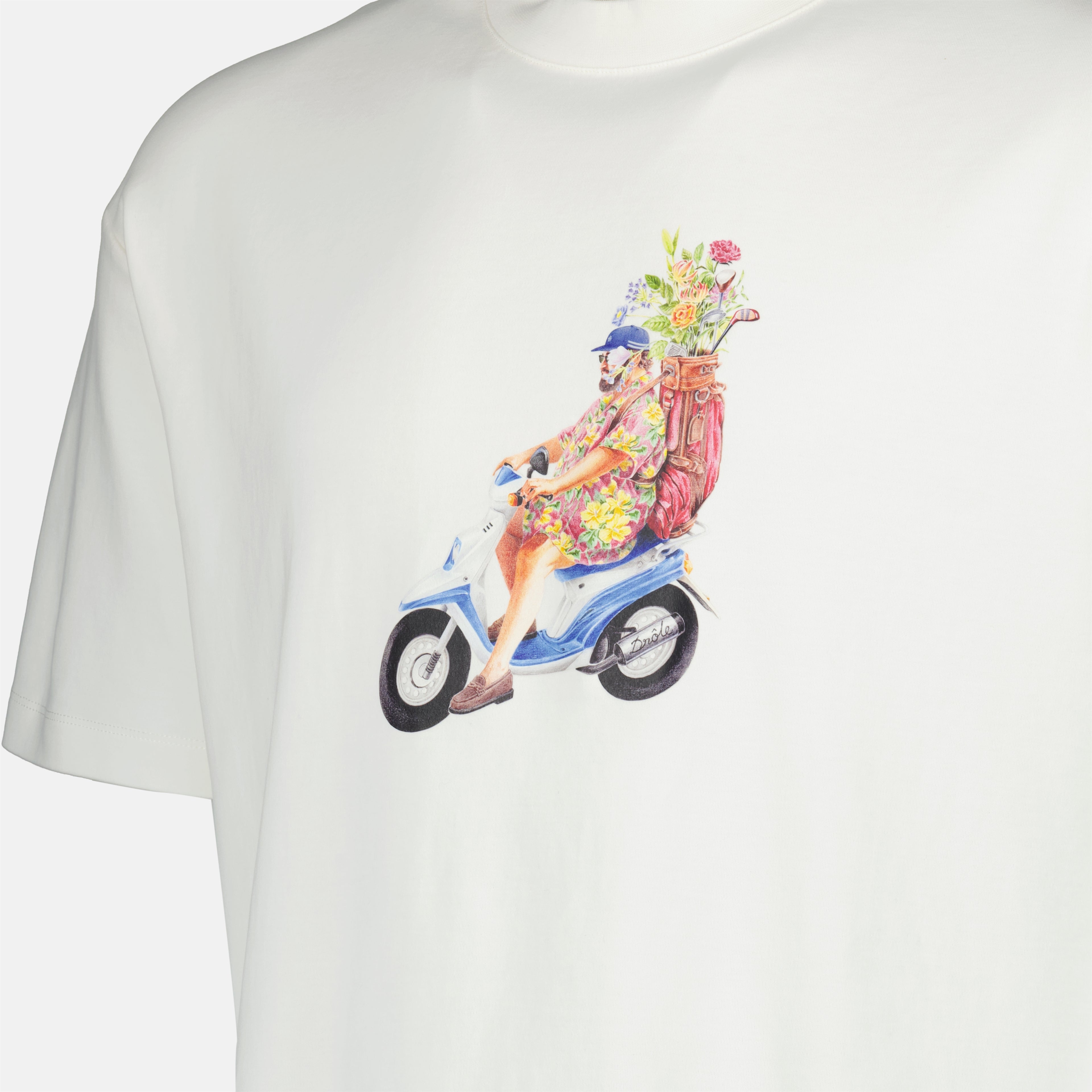 T-Shirts Golfer T-Shirt Drole De Monsieur Weiß Herren