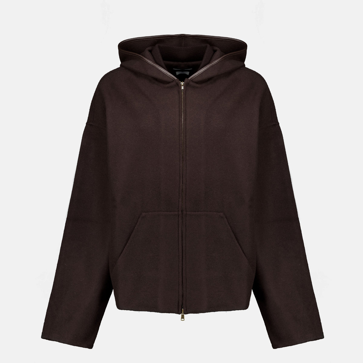 Sweatshirts Braune Zip-up Kapuzenjacke Max Mara Marron Femme