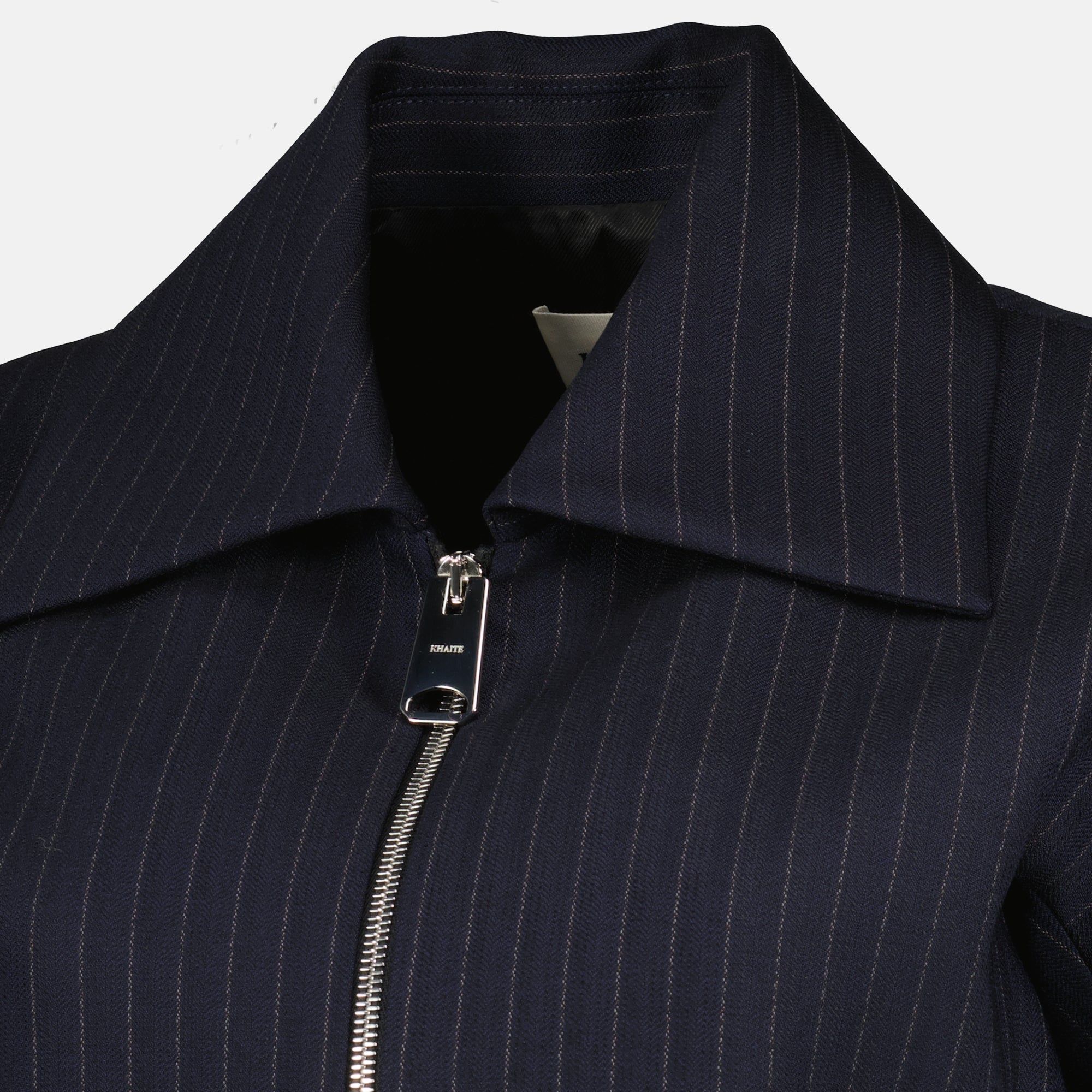 Image de l'article Haut court Robin à rayures de la marque Khaite pour Femme - Saison Printemps-Été 2026 - Vue détaillée_2