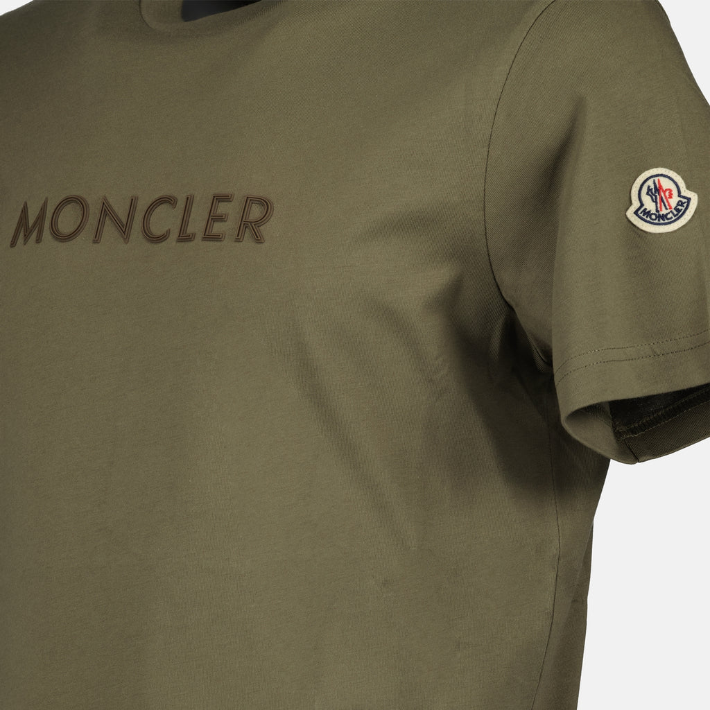 T-shirts T-shirt à logo Moncler Kaki Homme