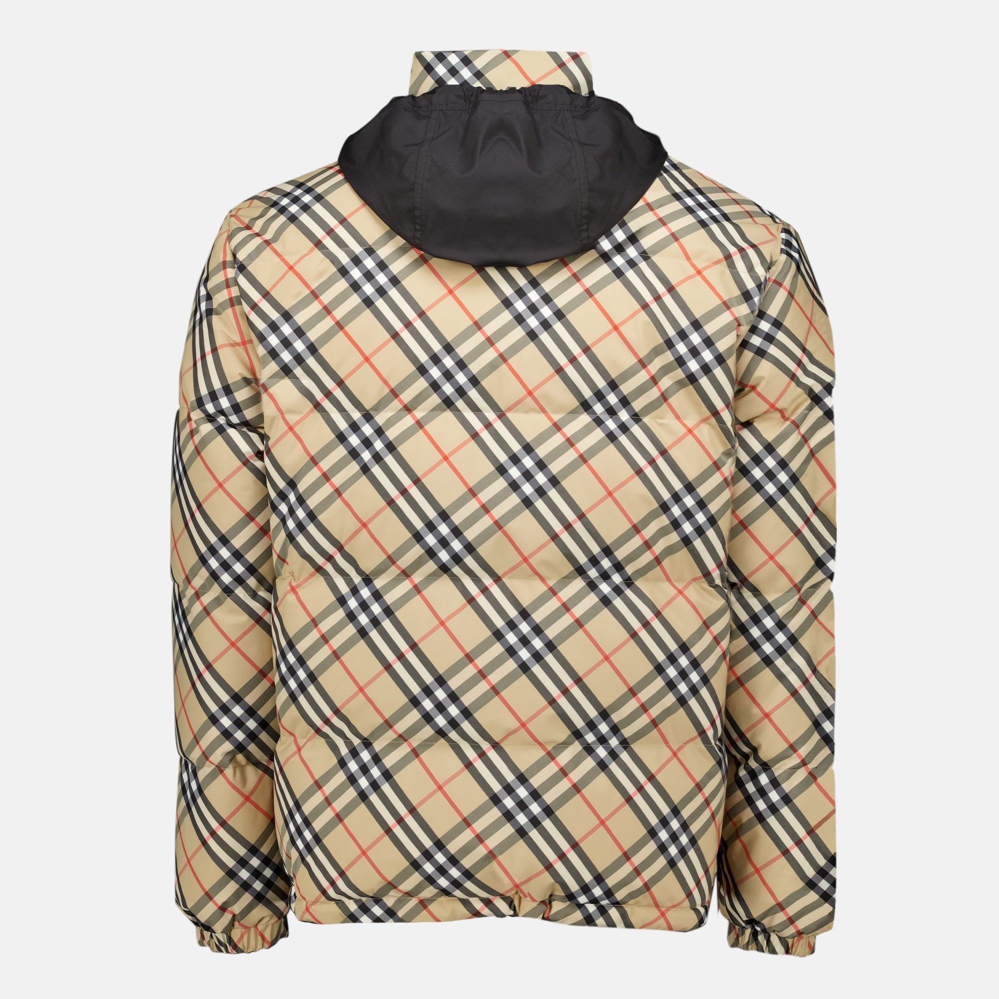 Vestes Doudoune réversible à carreaux Check Burberry Beige Homme