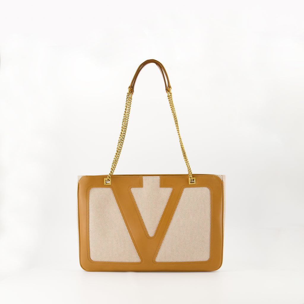 Sacs bandoulière Sac cabas Viva Superstar Valentino Garavani Marron Femme
