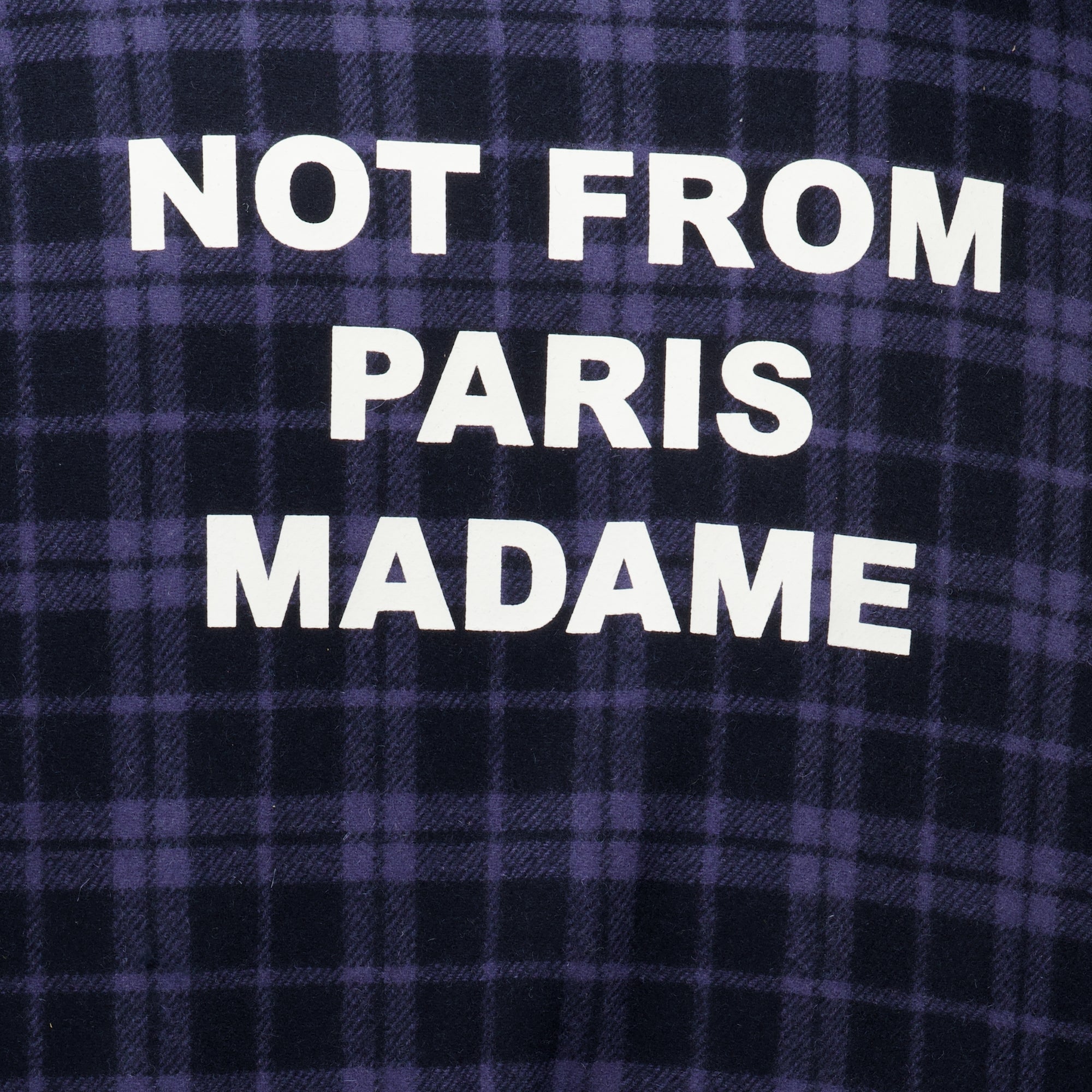 Vestes Veste Slogan Flanelle bleu marine à carreaux Drole De Monsieur Bleu foncé Homme