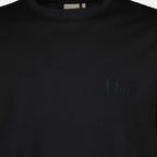 Image de l'article T-shirt noir brodé en coton de la marque Dior pour Homme - Saison Printemps-Été 2026 - Vue détaillée_2