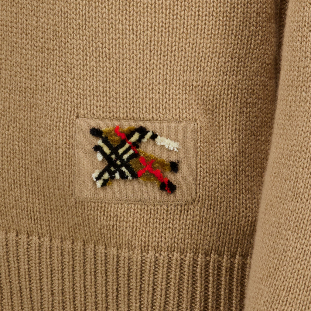 Maille Brauner Wollpullover Burberry Beige Femme