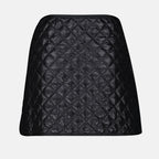 Jupes Jupe mini matelassée Moncler Noir Femme