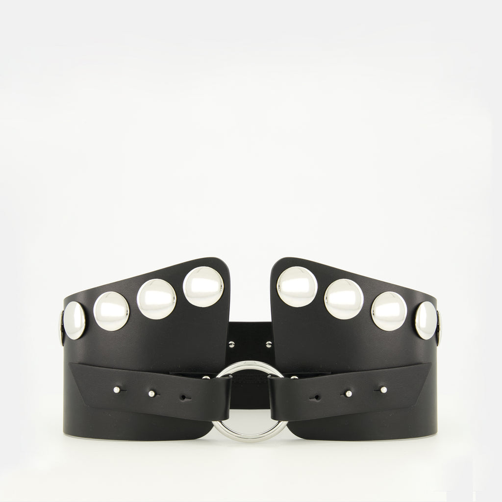 Image of the article Black studded Mona belt by Iro for Women - Spring-Summer 2026 - Front View