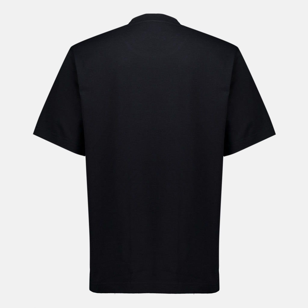 T-shirts ナイト刺繍入りブラックTシャツ Burberry Noir Homme