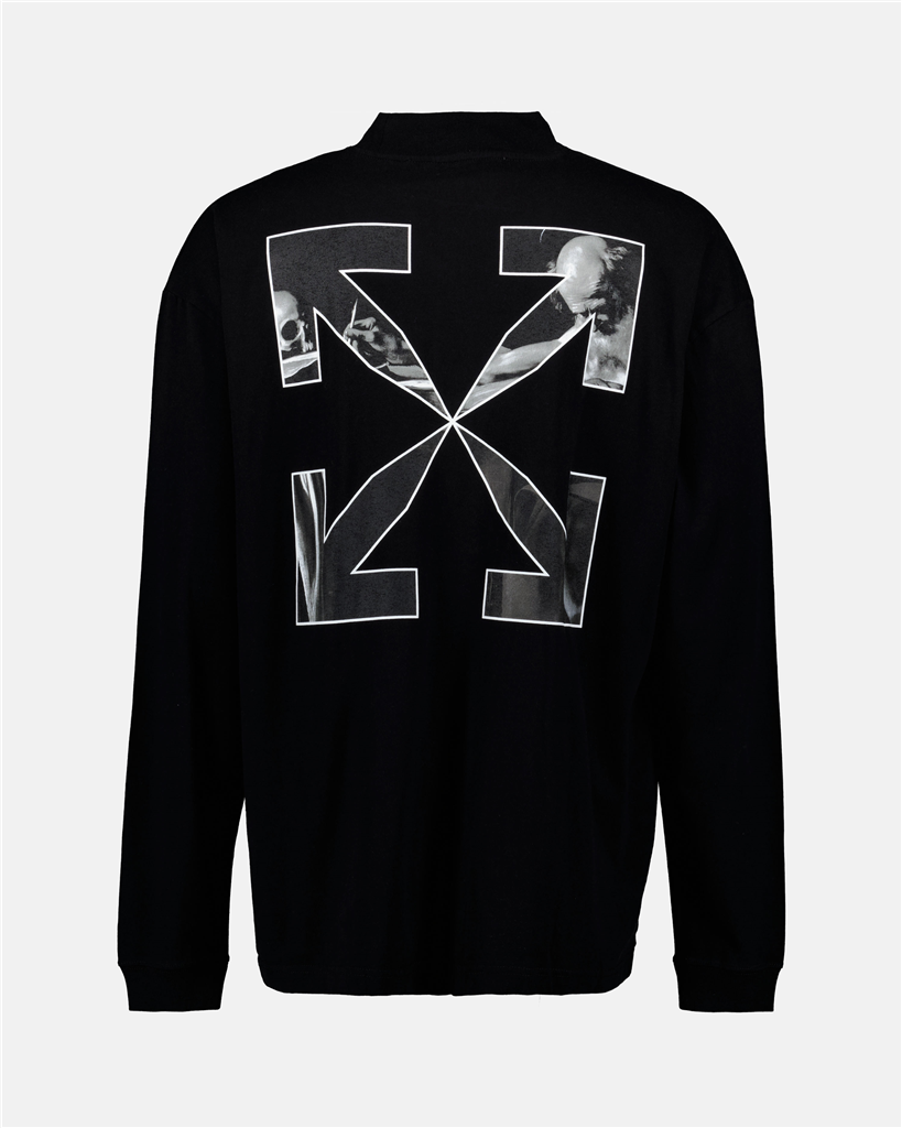 Sweatshirts OMAB032C99JER001 1001 black white Off-White Black Homme