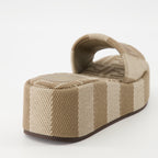 Sapatos plataforma Sandálias Fendi Sunshine Fendi Marrom Femme