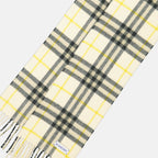 Écharpes, foulards et gants Écharpe à carreaux Check Burberry Jaune Unisexe