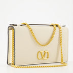 スモールレザーグッズ Portefeuille VLogo à chaîne Valentino Garavani 白 Femme