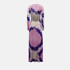 Abiti Abito Tie and Dye Rabanne Viola Femme