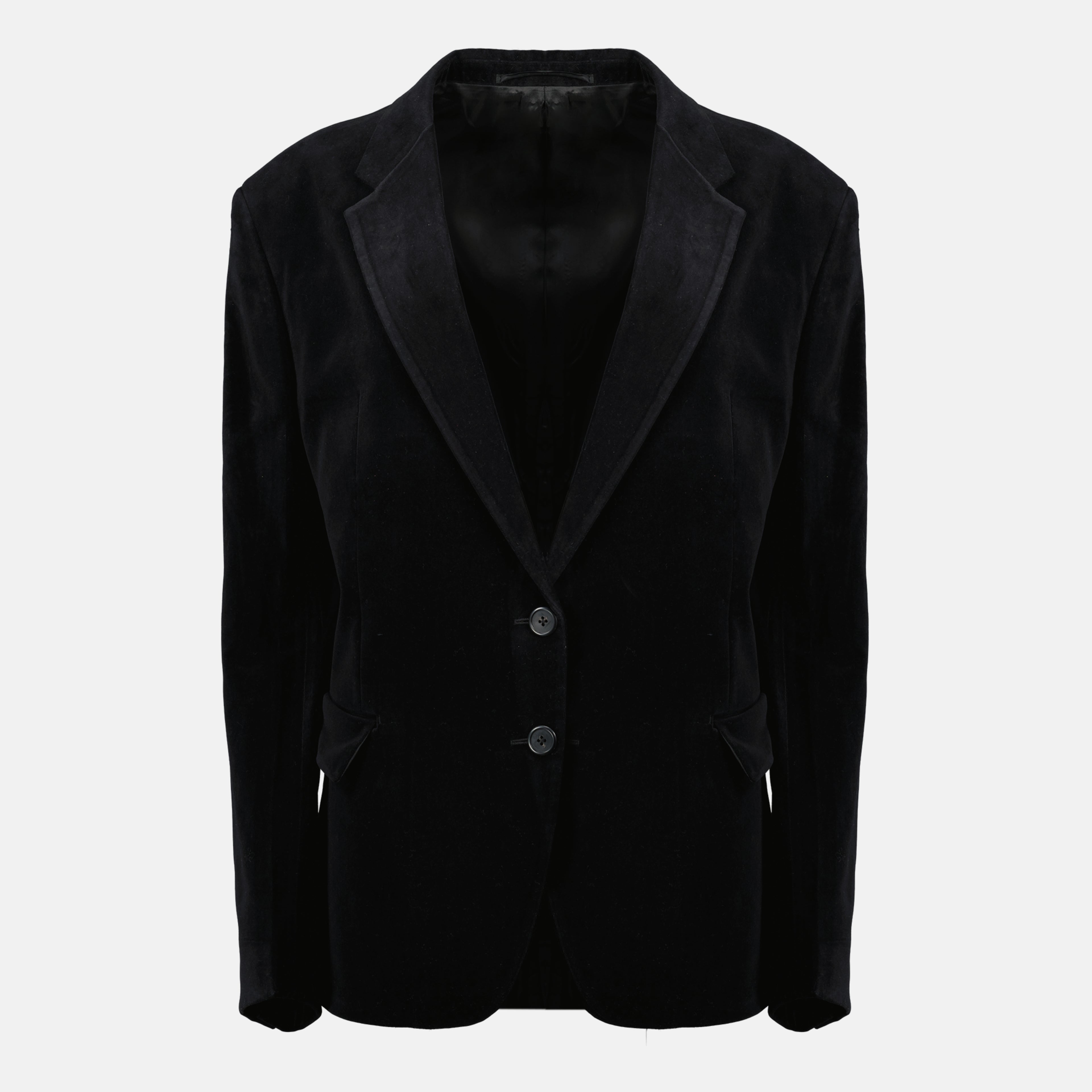 Image de l'article Blazer en velours noir de la marque Prada pour Femme - Saison Printemps-Été 2026 - Vue de Face