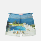 Strandmode Bulldog Fotographische Badehose Orlebar Brown Blau Homme