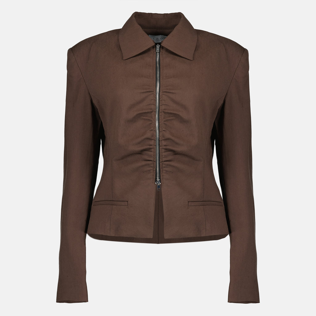 Vestes Veste à fronces marron Iro Marron Femme