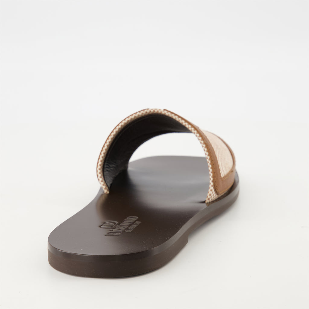 Chaussures ouvertes Sandales en cuir Viva Superstar Valentino Garavani Marron Homme