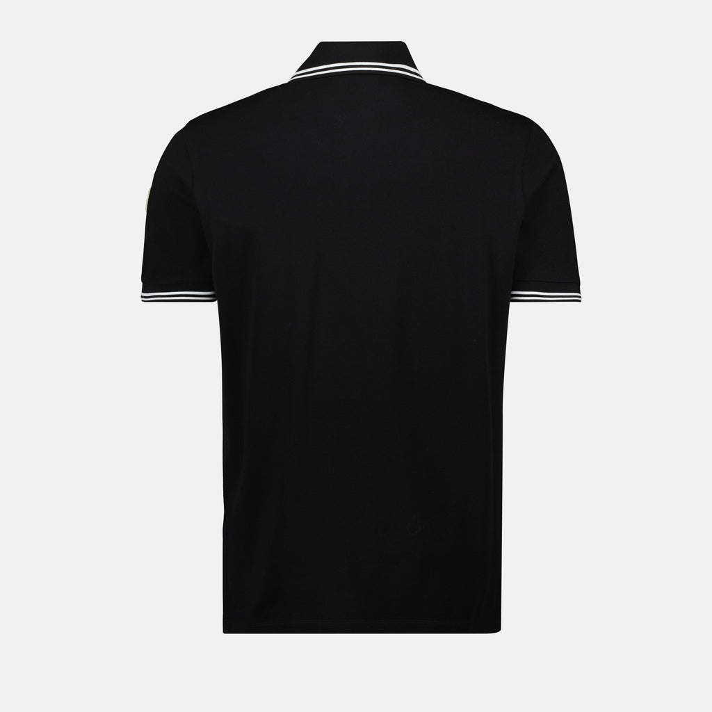 Polos Polo à bordure rayée Moncler Noir Homme
