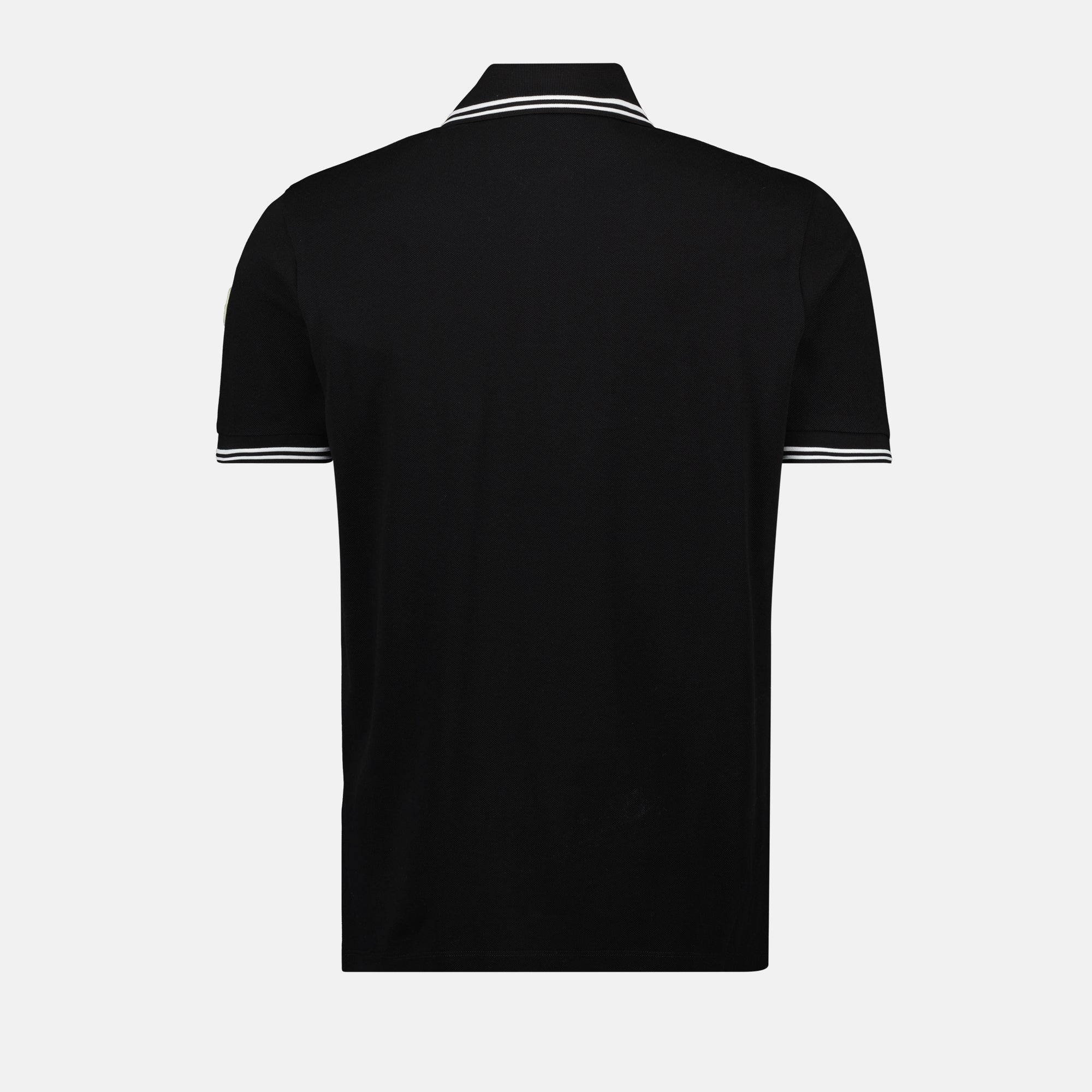 Polos Polo à bordure rayée Moncler Noir Homme