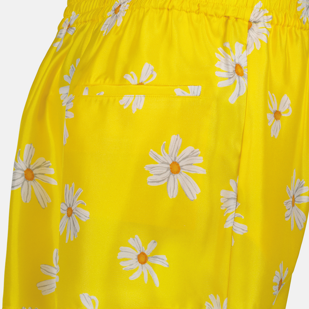 Shorts Short Marguerites Moschino Amarillo Femme