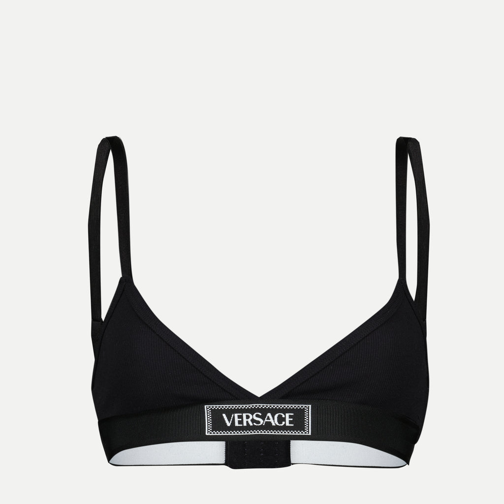 Sous-vêtements et homewear Brassière 90'S Vintage Logo Versace Noir Femme