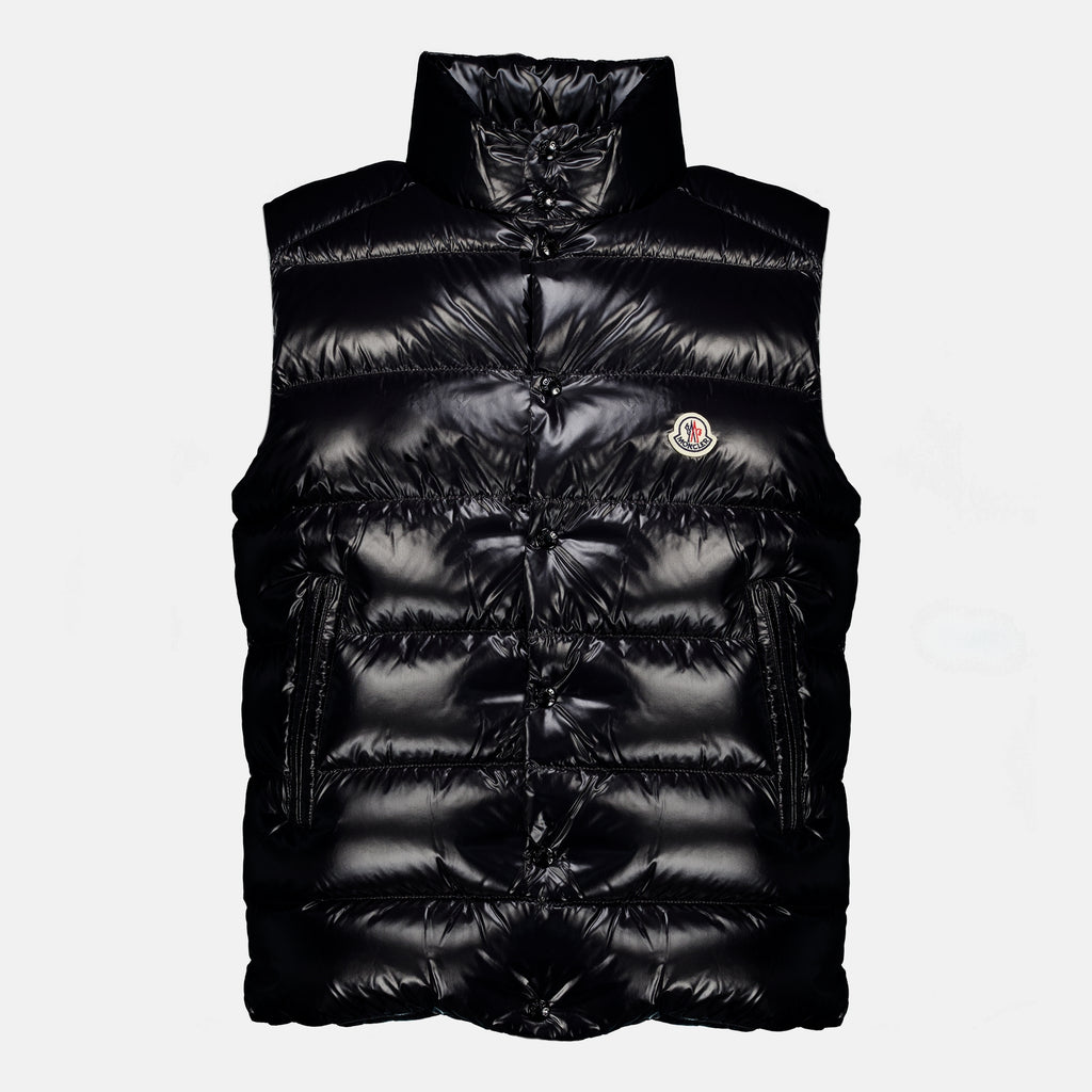 Vestes Tibb Black Sleeveless Down Jacket Moncler Noir Homme