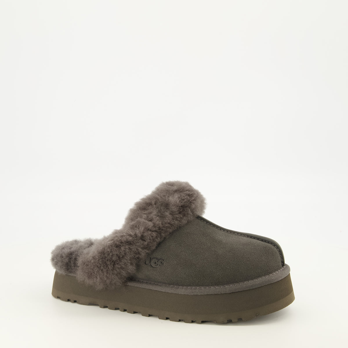 Chaussures ouvertes Mules Disquette grise Ugg Gris Femme