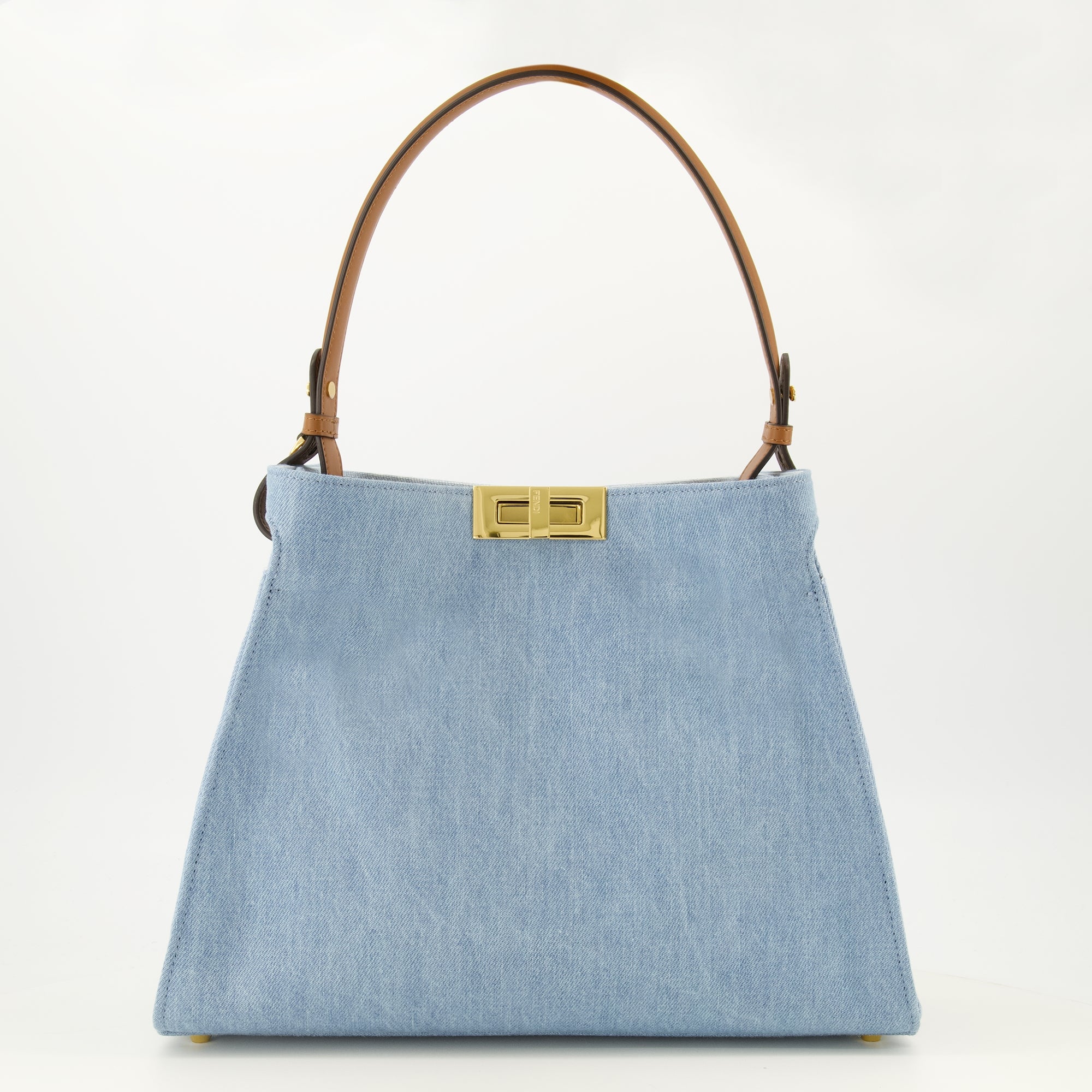 Sacs à main et épaule Bolso Fendi Way Mediano en Denim Azul Fendi Bleu Femme