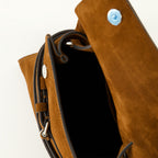 Image of the Tie Me Suede Bag by Moschino for Women - Fall-Winter 2025 - Detailed View 3