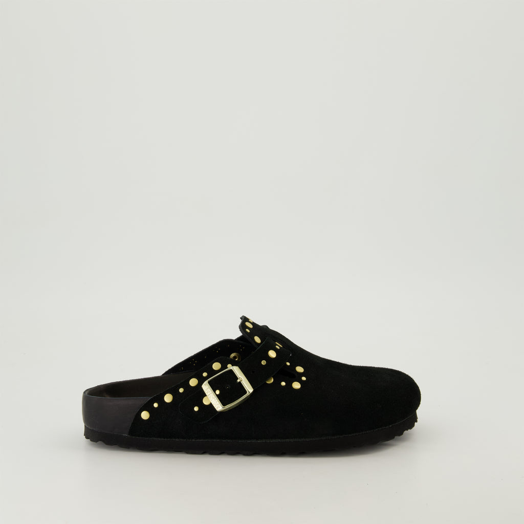 Chaussures ouvertes Mules Boston Birkenstock Noir Femme