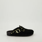 Chaussures ouvertes Mules Boston Birkenstock Noir Femme