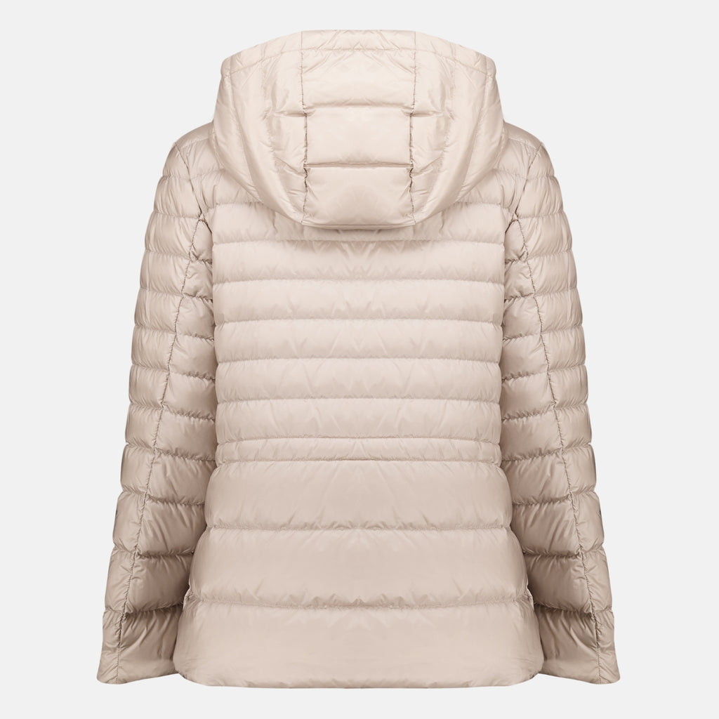Manteaux Casaco de Plumas Raies Bege Moncler Beige Femme