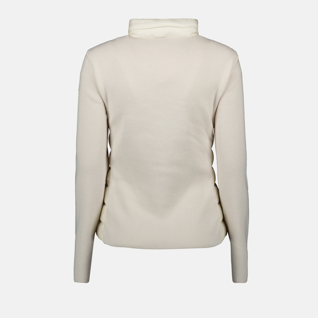 Vestes Doudoune bi-matière Moncler Blanc Femme