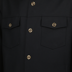 Camisas Camisa de Lã Versace Preto Homme