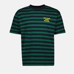 T-shirt T-shirt slogan à rayures Drole De Monsieur Blu Homme