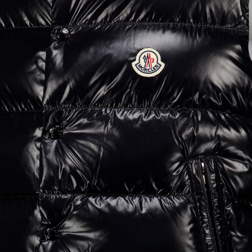 Vestes Tibb Black Sleeveless Down Jacket Moncler Noir Homme