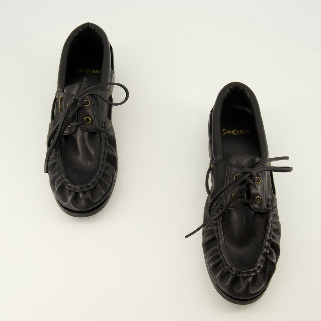 Mocassins Mocassins Loafer Bateau noir Saint Laurent Noir Homme