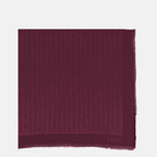 Imagem do lenço FF bordô da marca Fendi para mulheres - Temporada Primavera-Verão 2026 - Vista Frontal