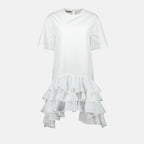 Abiti Abito a Volant Moschino Bianco Femme
