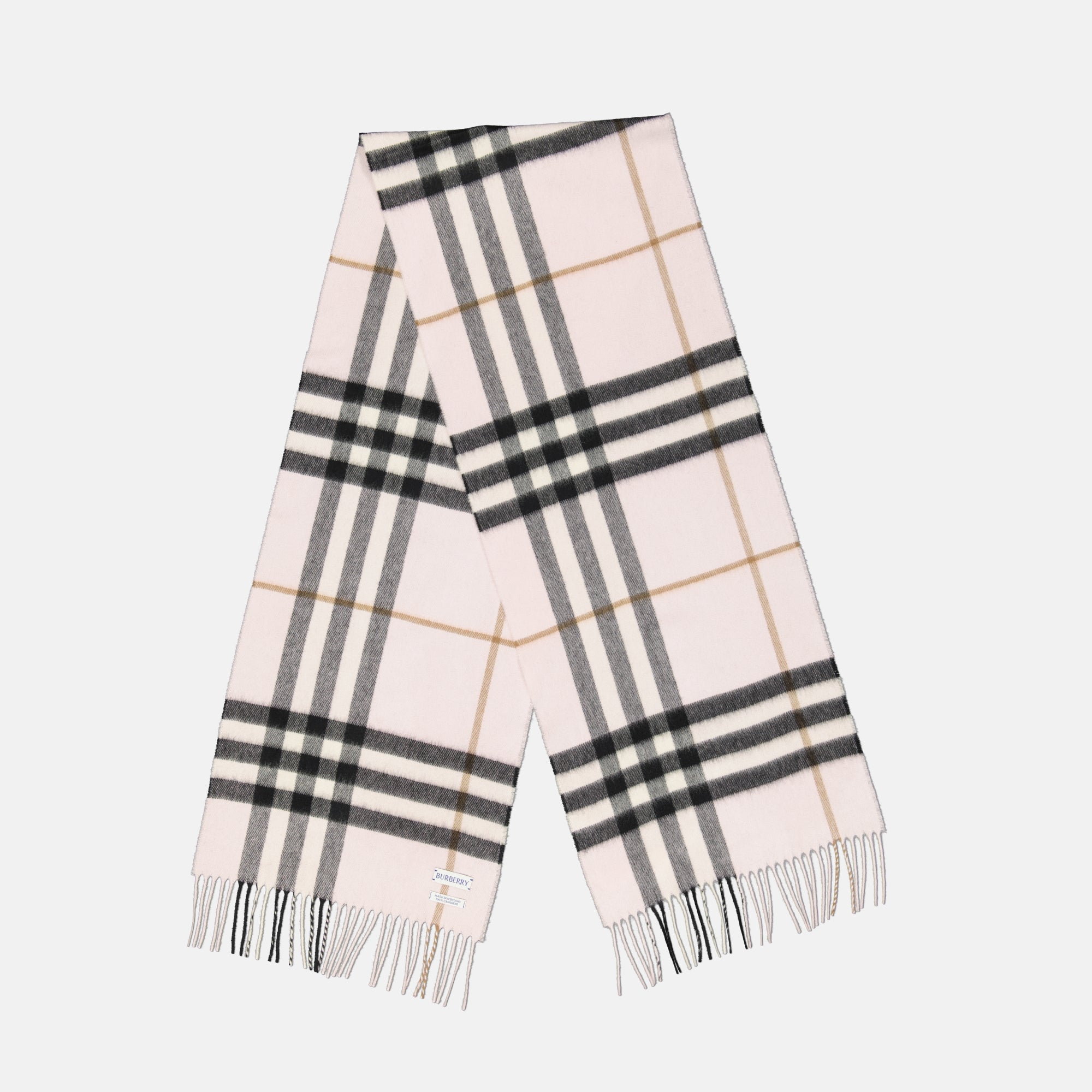 Écharpes, foulards et gants Écharpe à carreaux Check Burberry Rose Unisexe