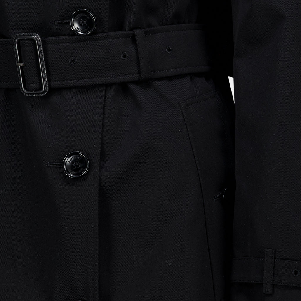 Manteaux Trench Nero Lungo Heritage Burberry Noir Femme